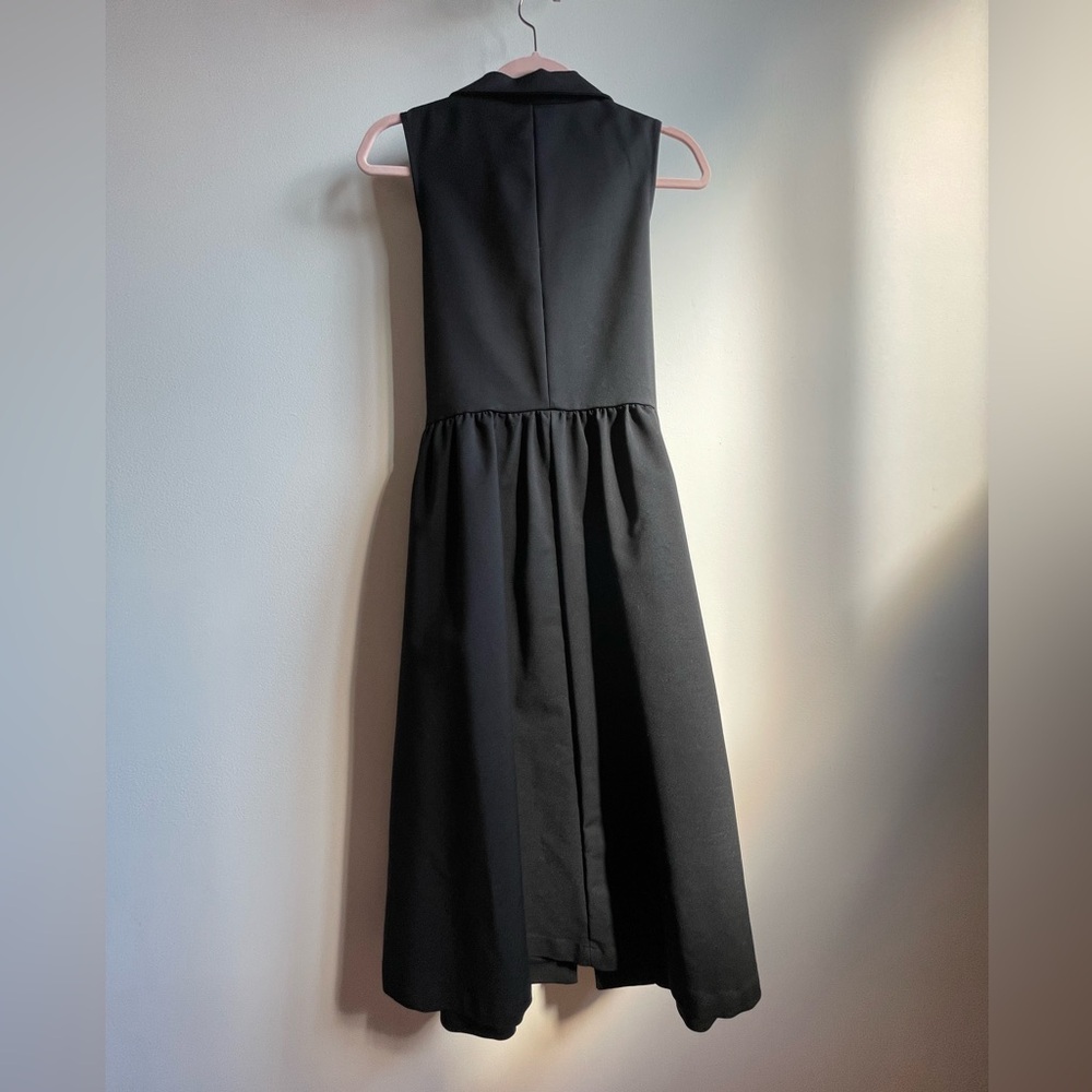 Donna Karen Sculpture Garden Black Dress Size 10 - Picture 14 of 14